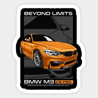 M3 F80 Beyond Limits Sticker